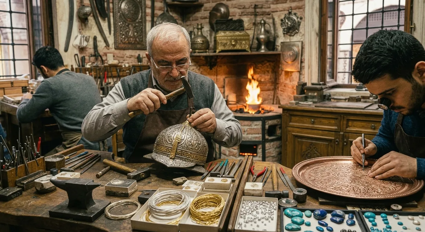 In the Footsteps of Artisans: Private Workshop Visits to Secret Ateliers in the Grand Bazaar In the Footsteps of Artisans: Private Workshop Visits to Secret Ateliers in the Grand Bazaar